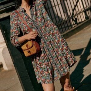 Sezane Leana dress California print size 38